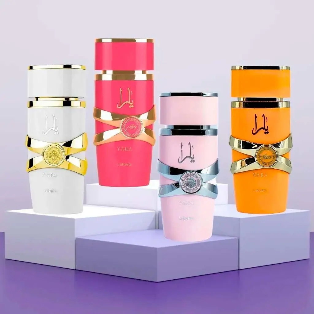 Kit de Perfumes Femininos Lattafa My Yara Collection em Blumenau/SC - Presentes da Dani O Kit My Yara Collection 4 Frascos 25 ml - Perfumes Femininos Marca Lattafa - Presentes da Dani, Perfumes em Blumenau, Vale do Itajaí/SC.