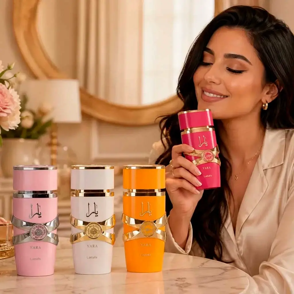 Kit de Perfumes Femininos Lattafa My Yara Collection em Blumenau/SC - Presentes da Dani O Kit My Yara Collection 4 Frascos 25 ml - Perfumes Femininos Marca Lattafa - Presentes da Dani, Perfumes em Blumenau, Vale do Itajaí/SC.