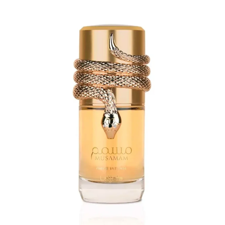 O Perfume Musamam White Intense Eau de Parfum 100ml - Perfume Unissex Marca Lattafa - Presentes da Dani, Perfumes em Blumenau, Vale do Itajaí/SC.